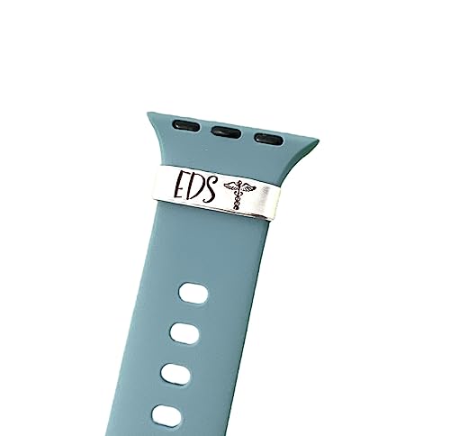 EDS Medical Alert ID Watch Charm for Smartwatch, Aluminum