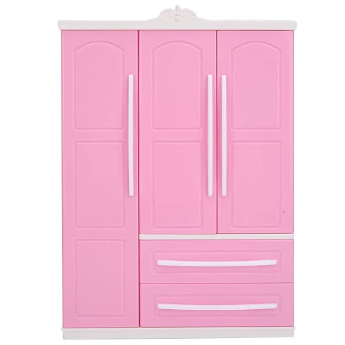 RiToEasysports Puppenhaus-Kleiderschrank, Puppenhaus-Miniatur-Kleiderschrank für Puppen, Mädchen, Spielzeug, Geschenk… – Bild 8