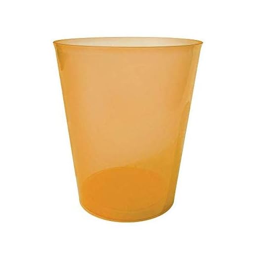 TELEVASO - 200 uds - Vaso Sidra 480 ml Reutilizable Ligero - Polipropileno (PP) - Color Naranja - Vaso ecológico Libre de BPA,