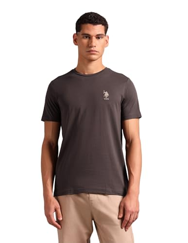 Image of U.S. Polo ASSN. Mens Crew Neck Embroidered Logo I633 Lounge T-Shirt - Pack of 1