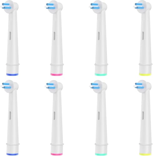 8 Stück Oral B Aufsteckbürsten kompatibel mit Oral B Elektrische Zahnbürste ideal für die Reinigung von Zahnzwischenräumen Brücken und Implantaten sanfte Zahnreinigung
