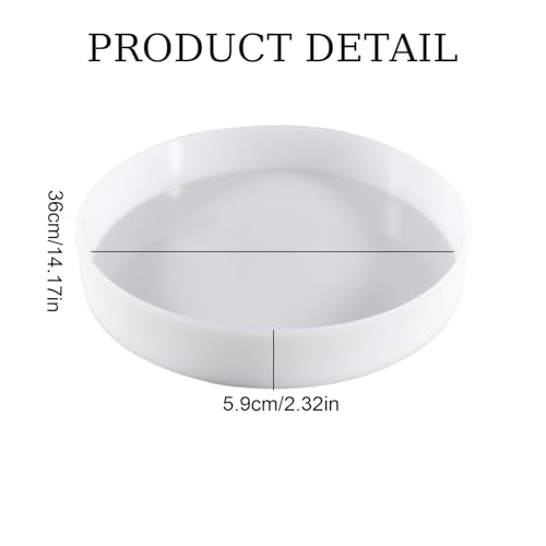 Moule rond en résine de grande taille pour table et plateau - 6