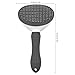 Cat Brush, Self Cleaning Slicker Brush, Skin-Friendly Grooming Tool for Cats & Dogs, Easily Removes Shedding Hair & Mats, Pet Massaging Tool for Long and Short, No Hair Build-Up, Easy to Clean