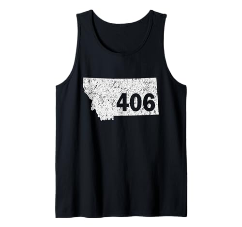 Montana 406 Código de Área Camiseta sin Mangas