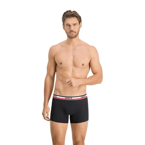 Levi's Herren Boxer Underwear, Black/Grey, XXL 2