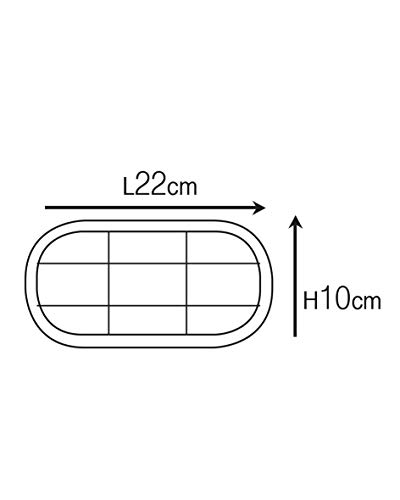 KsH and Co Areti IP64 Peltro Ottone Ovale Paratia
