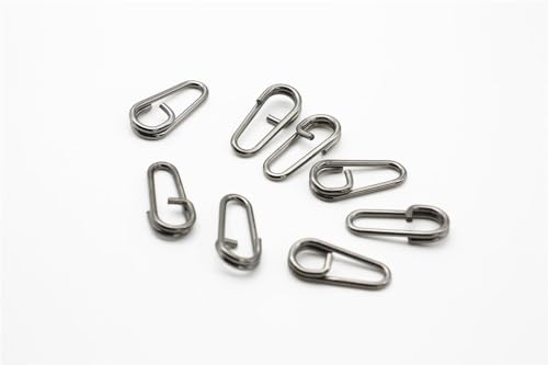 Conectores para señuelos de acero inoxidable 200 pcs 18mm miniatura 5