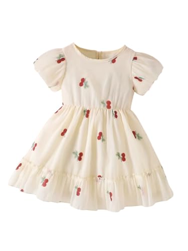 Image of TAGAS Floral Print Mesh Insert Ruffle Trim Belted Dress||Frock for Girls||Sleeve Less Dress for ||Fency Dress||(KD-144)
