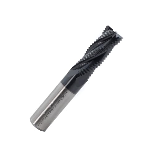 Image of Roughing End Mill JESTUOUS HSS Square Nose 4 Flute Fine Tooth Bit 5 /8 inch Shank Dia. 1-5 /8 inch Flute Length for Milling Metal Steels,1 Piece