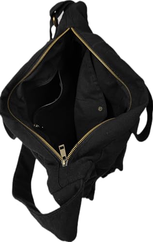 Image of ROUGH Canvas Cotton messenger bag.15'' Lap top. Large size 36x27x11 cm(12Ltr) Metal zipper closure. Allround pockets. Vintage look. Antique fittings.Sustainable