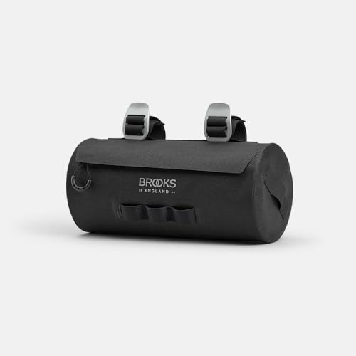 Brooks England Scape Handlebar Pouch, Cycling and Gravel Bag, Black, One Size