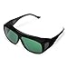MigraLens OverView Fit-Over Glasses for Migraine Relief | Large | Outdoors and Computer Screens | Unisex | Green Lenses