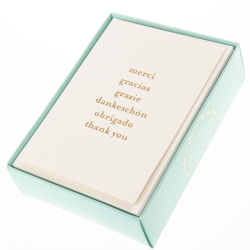Image of Graphique Box of Cards, Thank You Languages - Includes 10 Cards with Matching Envelopes and Storage Box, Cute Stationery Made of Durable Heavy Cardstock, Cards Measure 3.25 inch x 4.75 inch (L1542CB)