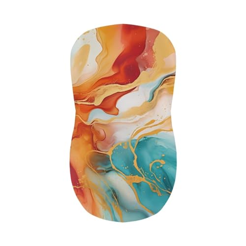 Image of Red Marble Bar Stool Seat Covers Washable Swivel Bar Stool Covers Slipcovers Soft Square Barstool Covers Slipcovers with Back Set of 2