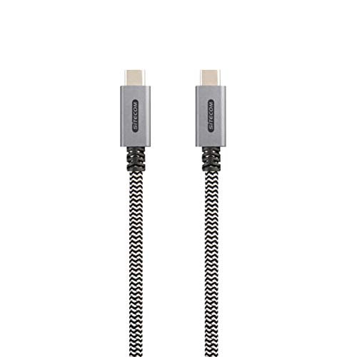CA-002 | USB-C auf USB-C Charge, Sync, Power Delivery und 4K-Video & -Audio Nylon Kabel 2 M - für Samsung Galaxy, ChromeBook, MacBook, Huawei