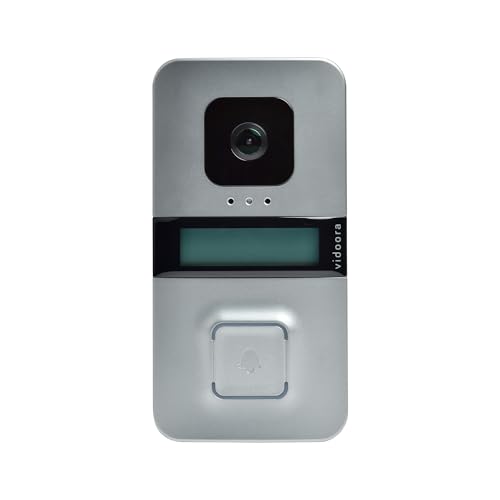 Interphone vidéo connecté WiFi Grothe VD 720-W argent platine extérieure