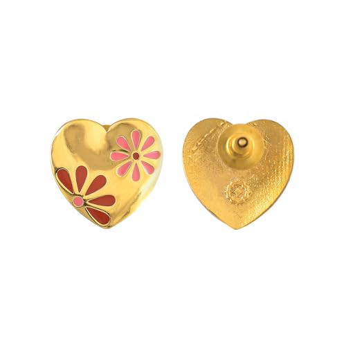 Blossom Heart Stud Earrings