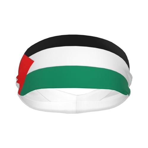 Bandas para El Sudor para Hombres Bandas Deportivas con La Bandera De Palestina para Entrenamiento Bandas para El Cabello Absorbentes para Mujeres Bandas Anchas para Correr Baloncesto Fútbol Ciclismo