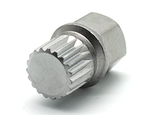 Image of TEMO Abc7 /19Pt Wheel Lock Lugnut Anti-Theft Lug Nut Screw Removal Key Socket S3057 for Vw Audi