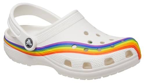 Image of Crocs Unisex-Adult Classic Rainbow Dye Clog