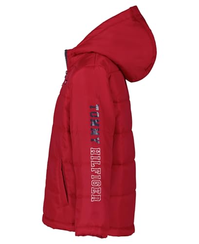 Image of Tommy Hilfiger Boys' Heavyweight Hooded Polar Fleece Lined Puffer Jacket