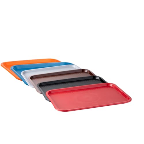 APS Vassoio Fast Food, vassoio da portata infrangibile e lavabile in lavastoviglie, Made in Germany, 35 x 27 cm, altezza 2 cm, nero - immagine 6