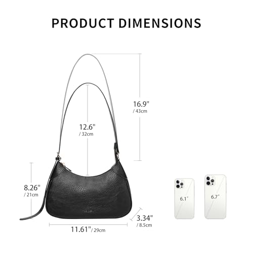 SENDEFN Cresent Shoulder Bags for Women Trendy Small Crossbody Purses Vegan Leather Hobo Handbags4