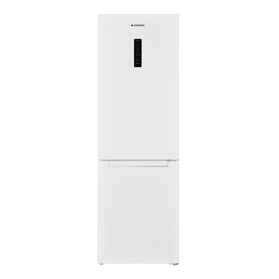Aspes Frigorífico Combi Blanco 2 Puertas. AC185605ENFD, Capacidad 293 Litros, No Frost, Bajo Nivel Sonoro, Puerta Reversible, Apertura Tipo Uñero, Clasificación Energética E