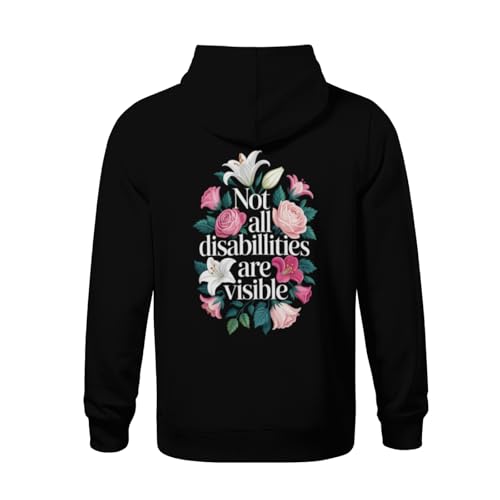 Kid Not All Disabilities Are Visible Fibromyalgia Chronic Pain Boy Girl Lightweight Kangaroo Pocket Fleece Hoodies3