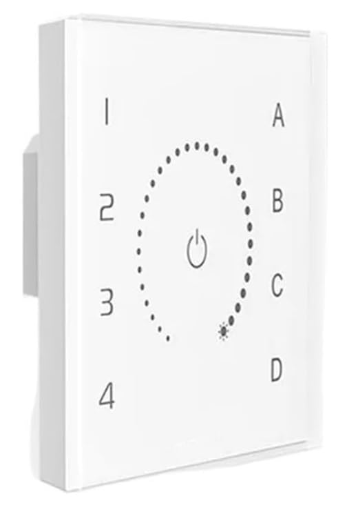 86 models of DALI touch screen wall DIM CCT RGB RGBW switch controller bus powered; DALI dual group LED light button switch(EDT1)