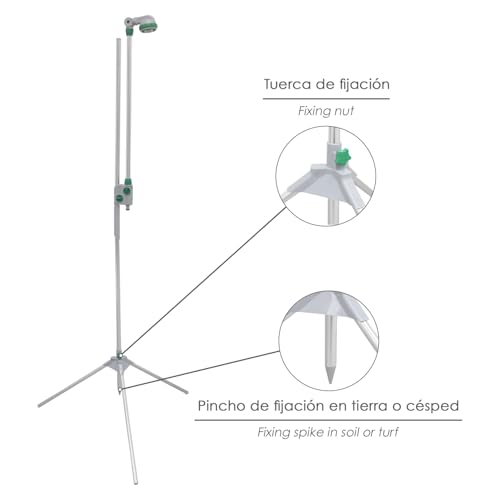 Douche de jardin portable WOLFPACK avec trépied réglable pour extérieur