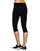 Spalding Women's Plus Size Mid-Rise Capri Legging Essential, Black, 1X
