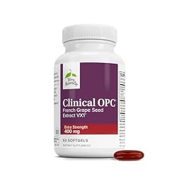 Terry Naturally Clinical OPC Extra Strength - Cardiovascular Health & Focus Support - Supplement with Grape Seed Extract - Immune Support Supplement - 60 Softgels