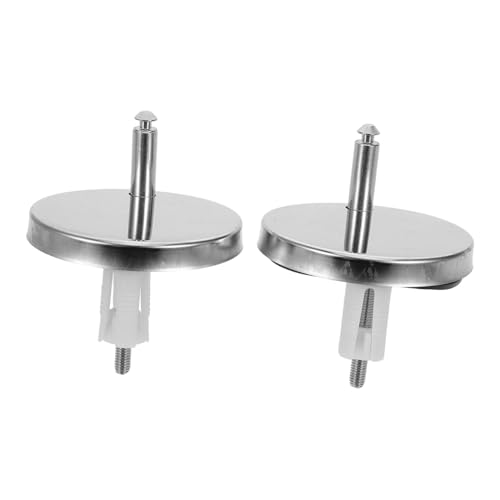 VALICLUD 2 Pares Tornillos para Fijación de Asiento de Inodoro Kit de Repuesto con Pernos Plásticos y Tapones de Expansión de Goma Instalación Rápida y Resistente para Montaje de Tapa