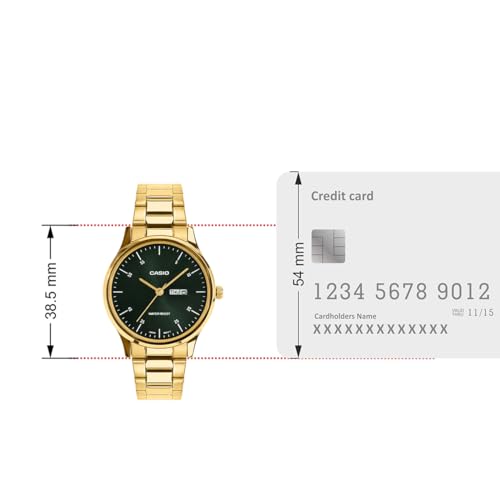 Image of Casio Enticer Ladies LTP-SN8YG-3B Analog Green Dial Watch (A2506)