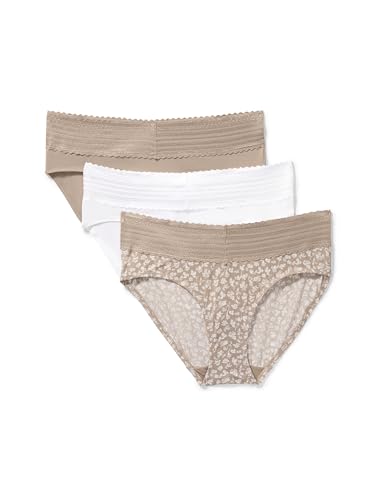 Image of Warner's Women's Blissful Benefits Women's Dig-free Microfiber Lace Hipster 3-pack
