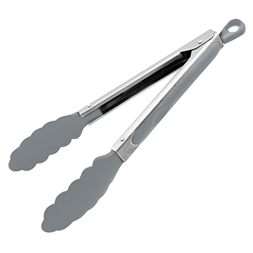 Fackelmann 41118 Pinza multiuso in acciaio inox, Grigio/ argento, 27 cm