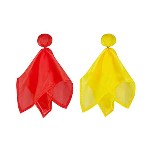 GSHLLO 2 Pcs Sports Penalty Flags Football Referee Penalty Flags Football Challenge Flags Football Party Tossing Flags Football Game Referee Accessories for Sports Fan
