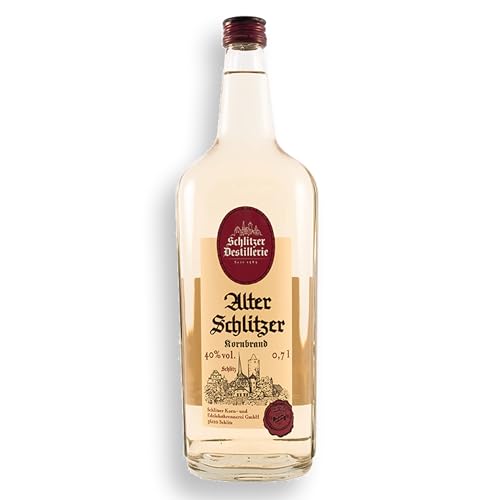 Alter Schlitzer Kornbrand 0,7L 38% Vol – Gereifter deutscher Korn aus Weizen, mild & ausgewogen, traditionelle Spirituose für puren Genuss