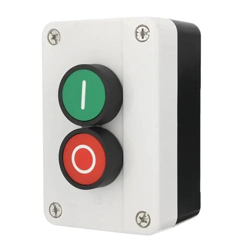 Interrupteur à bouton-poussoir 2P étanche avec commande Marche Arrêt bipolaire