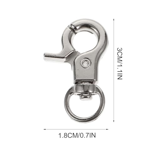 Image of balacoo 10 Pcs Bird Cage Door Lock Buckles Pet Cage Safety Clips Anti-Escape Hook Clips for Parrot Cages Small Medium Large Birdcage Use 1.18 X 0.59 X 0.19 in