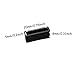 Honbay 4PCS 20mm Rubber Replacement Watch Band Strap Loops (Black)