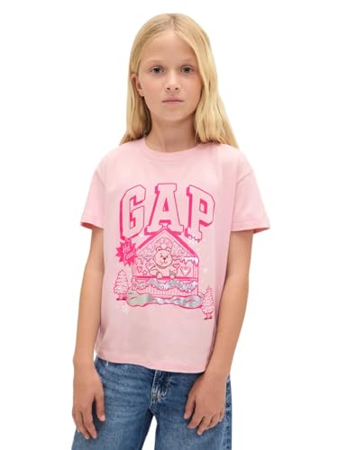 Image of Gap Girls Short Sleeve Logo Tee T-Shirt