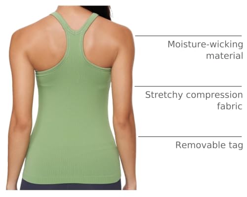 Image of sphinx cat Yoga Racerback Tank Top for Women with Built in Bra,Women's Padded Sports Bra Fitness Workout Running Shirts