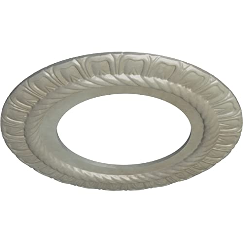 Image of Ekena Millwork CM10CLFLS 10-5 /8 inch x 5-3 /4 inch x 1 /2 inch Claremont Ceiling Medallion, Flash Gold