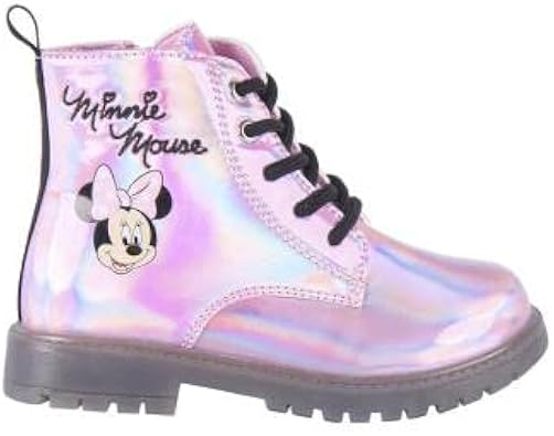 CERDÁ LIFE'S LITTLE MOMENTS Agua Minnie Mouse-Botas con Luces de Color Rosa para Niña-Talla 33-Licencia Oficial Disney, Lluvia, EU