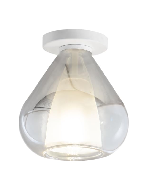 Plafonnier rond d.20cm Fabas Luce Lila avec ampoule LED E27