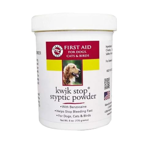 Image of Styptic Kwik Stop Dog Cat Bird Ferret Helps Stop Bleeding Fast Powder Gel Pads or Swabs (90 Count Pads)