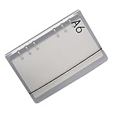 RiToEasysports Clear Transparent Flexible Multi -Loch -Designorganisator für Schulbürobesprechungen, Matte PP Material Notebook Shell Protector 9.45x7.09in (A6)