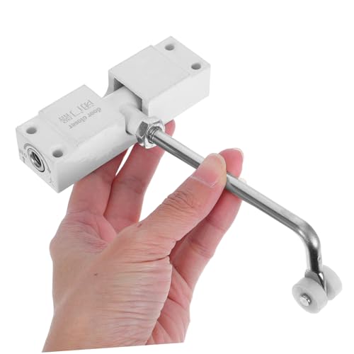 Cerrador de puerta de aluminio regulable con doble mecanismo de precisión 5